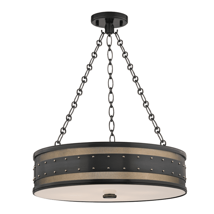 Gaines 4 Light Pendant-Hudson Valley-HVL-2222-AOB-PendantsOld Bronze-3-France and Son