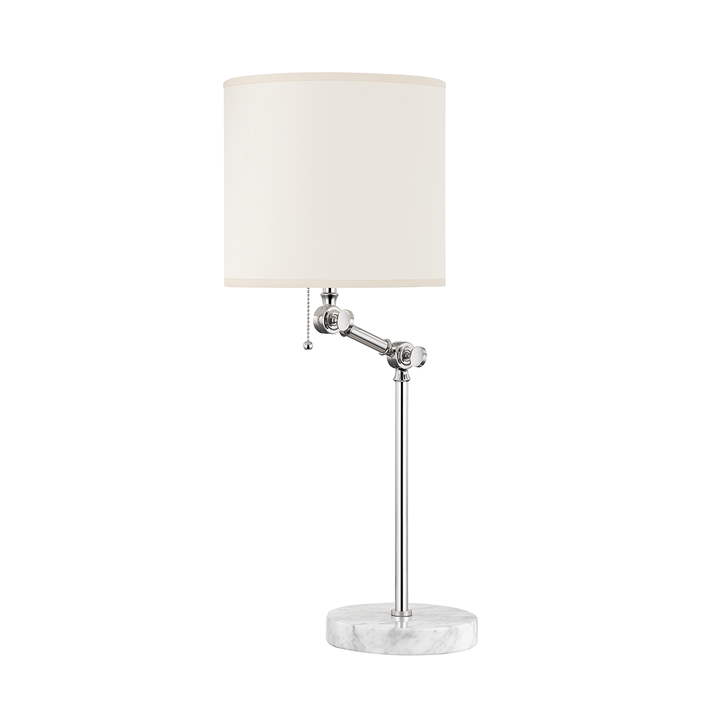 Essex 1 Light Table Lamp-Hudson Valley-HVL-MDSL150-PN-Table LampsPolished Nickel-4-France and Son