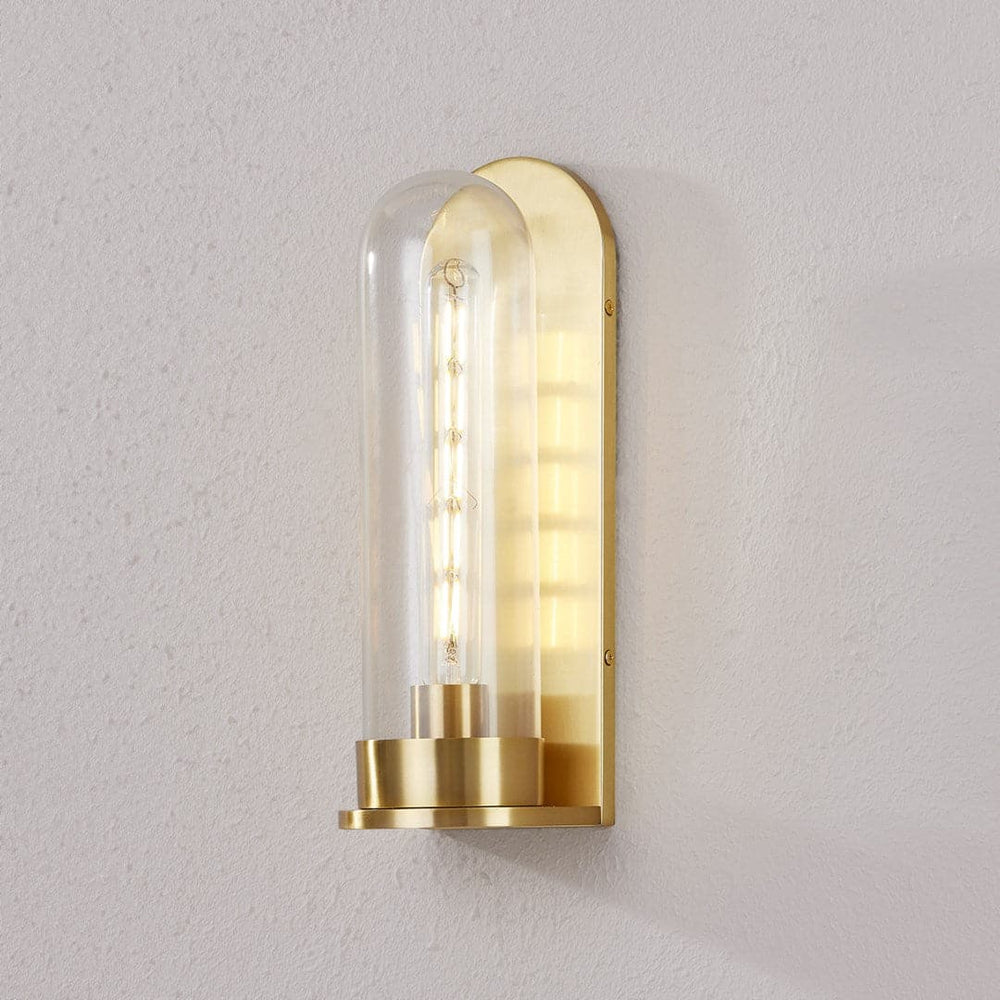 Irwin 1 Light Sconce-Hudson Valley-HVL-7800-AGB-Wall LightingAged Brass-2-France and Son