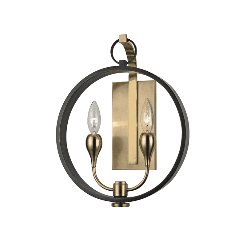 Dresden 2 Light Wall Sconce-Hudson Valley-HVL-6702-AOB-Wall LightingAged Old Bronze-2-France and Son