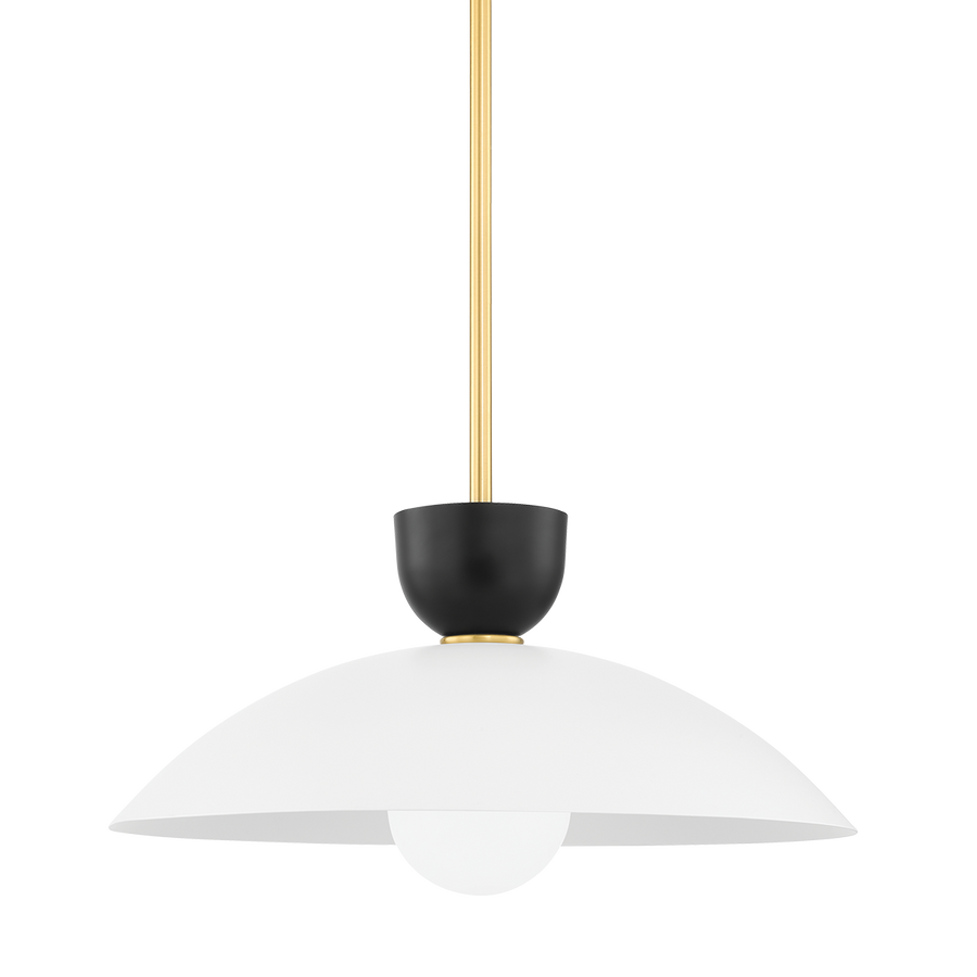 Whitley 1 Light Large Pendant-Mitzi-HVL-H481701L-AGB-PendantsAged Brass-1-France and Son