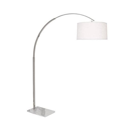 Archer Floor Lamp-Robert Abbey Fine Lighting-ABBEY-S2286-Floor LampsPolished Nickel - 81" H-2-France and Son