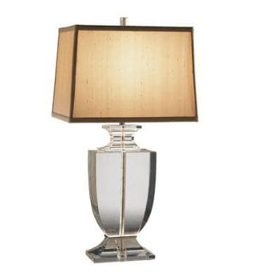 Artemis Table Lamp-Robert Abbey Fine Lighting-ABBEY-3324-Table LampsCafe Dupioni Silk Shade-1-France and Son