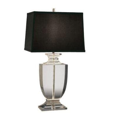 Artemis Table Lamp-Robert Abbey Fine Lighting-ABBEY-3324-Table LampsCafe Dupioni Silk Shade-2-France and Son