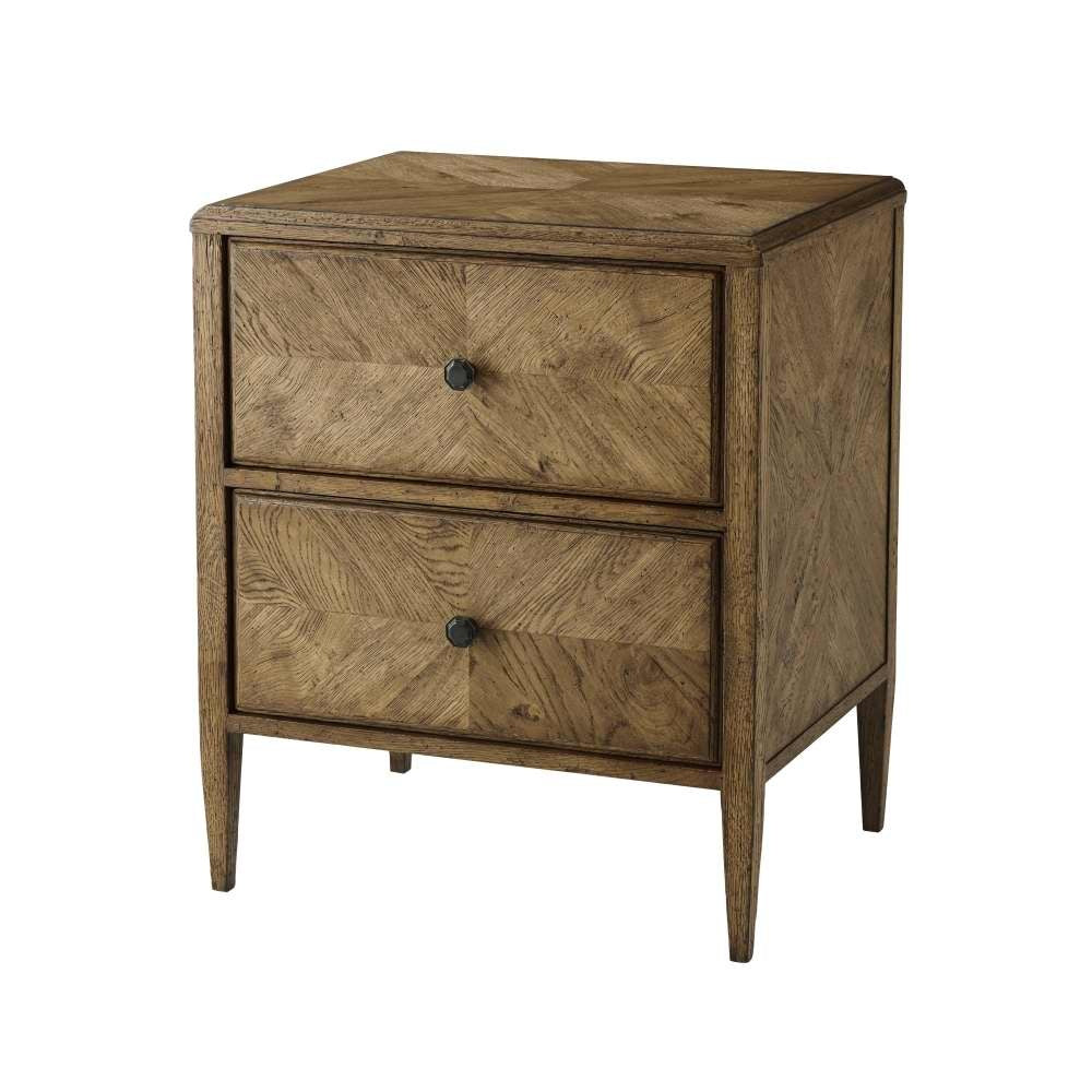 Nova Two Drawers Night Stand-Theodore Alexander-THEO-TAS60041.C253-Nightstands-1-France and Son