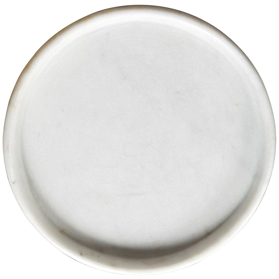 Round Tray, White Stone-Noir-NOIR-AC138-16-Trays16"-3-France and Son