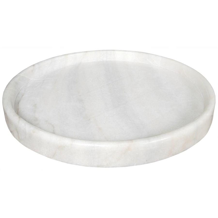 Round Tray, White Stone-Noir-NOIR-AC138-20-Trays20"-4-France and Son