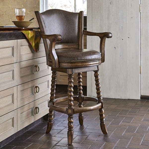 Dawson Swivel Counter Stool-Ambella-AMBELLA-20017-520-011-Bar Stools-1-France and Son