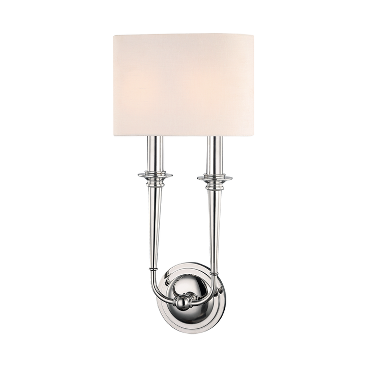 Lourdes 2 Light Wall Sconce-Hudson Valley-HVL-1232-PN-Wall LightingPolished Nickel-3-France and Son