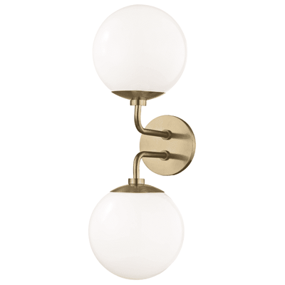 Stella 2 Light Wall Sconce-Mitzi-HVL-H105102-AGB-Wall LightingAged Brass-1-France and Son