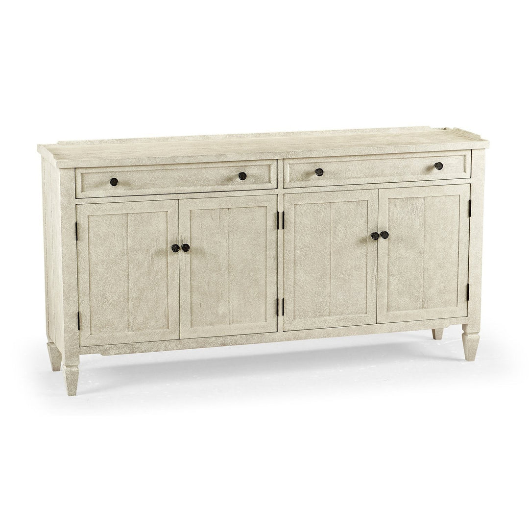 Four Door Sideboard-Jonathan Charles-JCHARLES-491025-DTW-Sideboards & CredenzasWhitewash Driftwood-11-France and Son