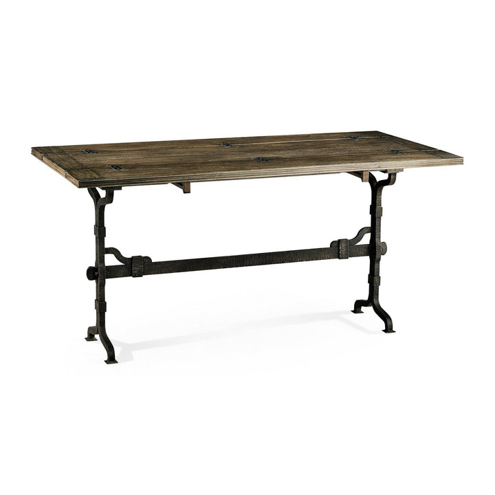 Casual Hunt Table-Jonathan Charles-JCHARLES-491194-63L-CFW-Dining TablesCountry Walnut-13-France and Son