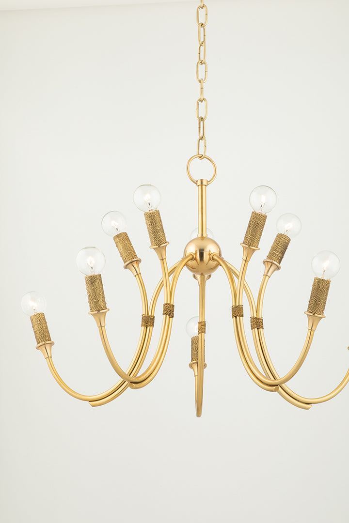 Amboy 16 Light Chandelier Aged Brass-Hudson Valley-HVL-1542-AGB-Chandeliers-5-France and Son