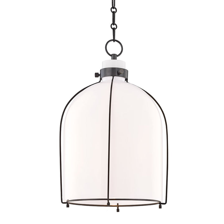 Eldridge Bell Pendant-Hudson Valley-HVL-7314-OB-PendantsOld Bronze-2-France and Son