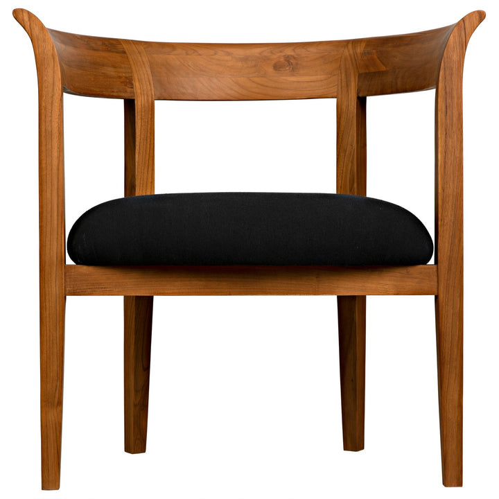 Webster Club Chair, Teak-Noir-NOIR-AE-104T-Lounge Chairs-3-France and Son