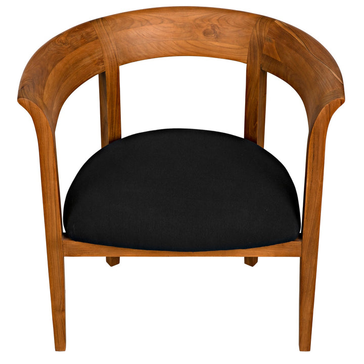 Webster Club Chair, Teak-Noir-NOIR-AE-104T-Lounge Chairs-4-France and Son