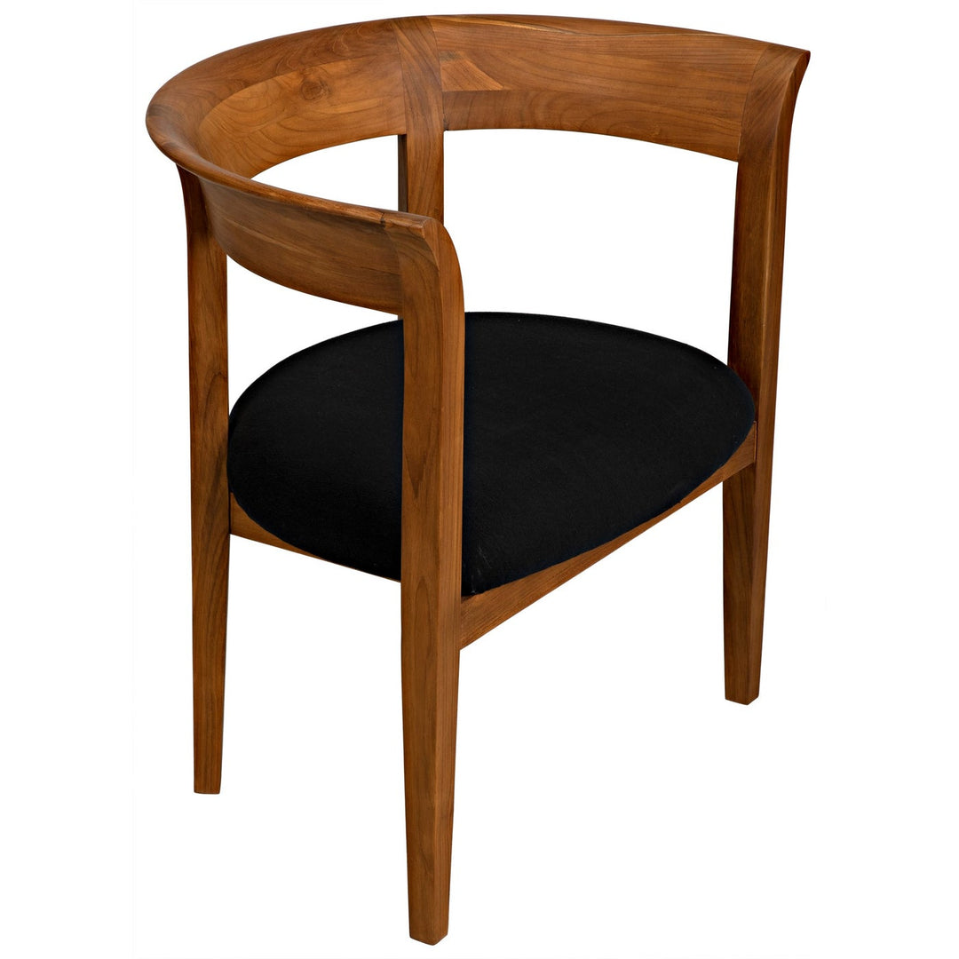 Webster Club Chair, Teak-Noir-NOIR-AE-104T-Lounge Chairs-5-France and Son