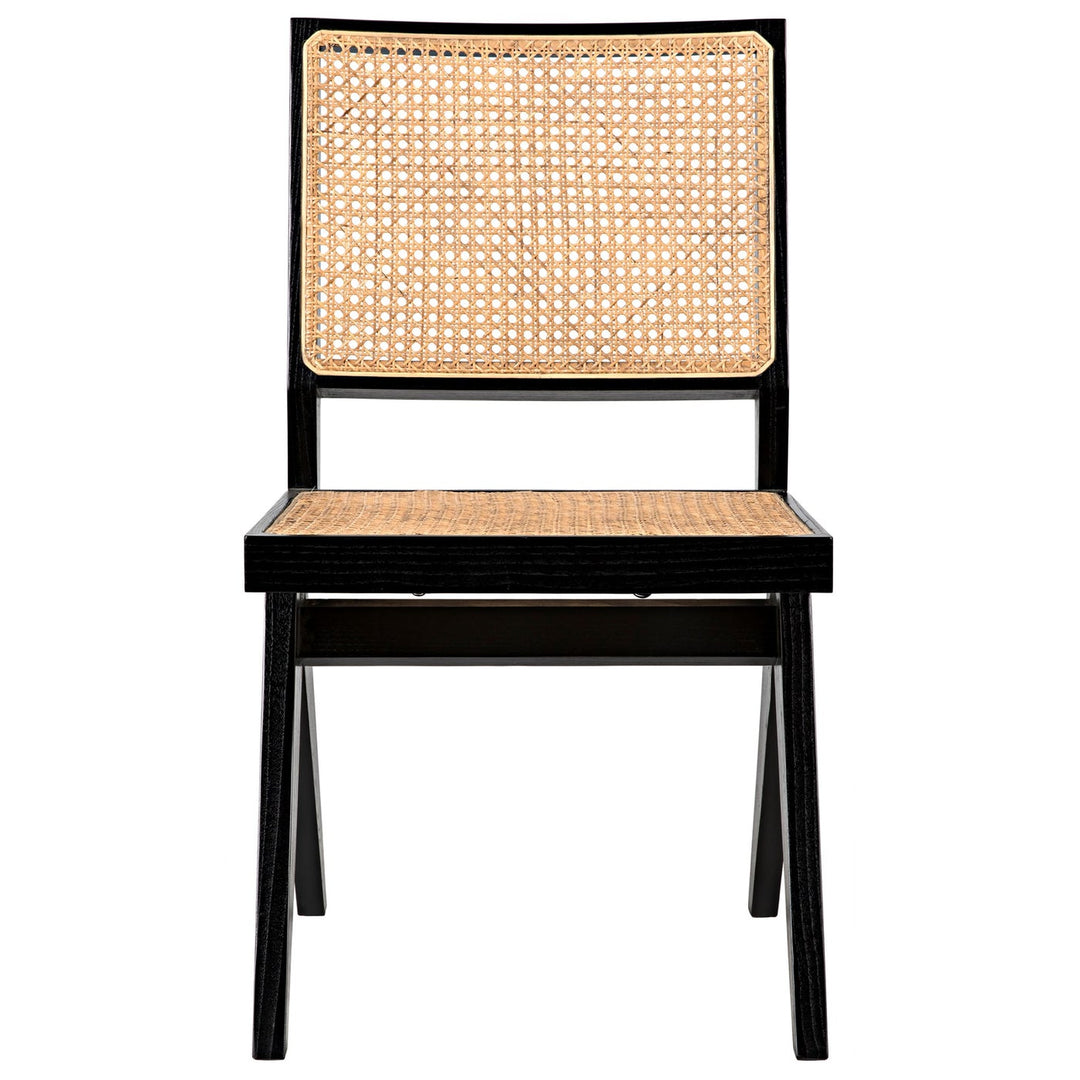 Joseph Side Chair - Charcoal Black-Noir-NOIR-AE-129CHB-Dining Chairs-3-France and Son