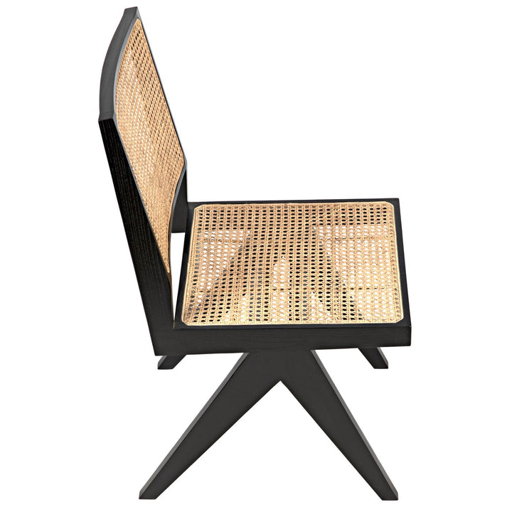 Joseph Side Chair - Charcoal Black-Noir-NOIR-AE-129CHB-Dining Chairs-5-France and Son