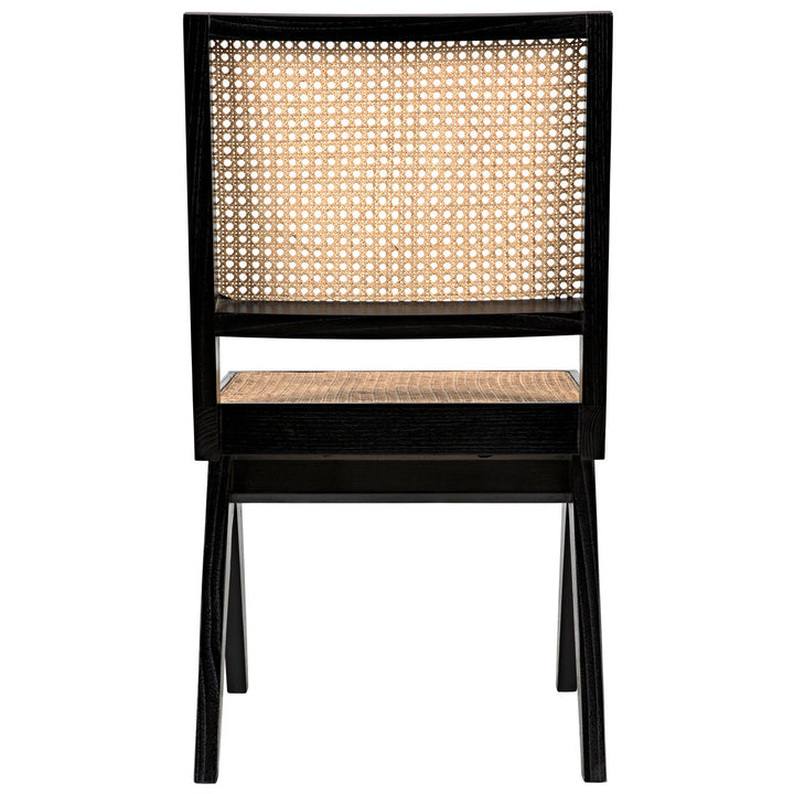 Joseph Side Chair - Charcoal Black-Noir-NOIR-AE-129CHB-Dining Chairs-6-France and Son