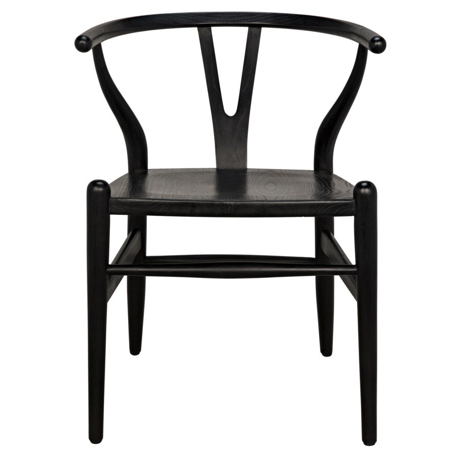 Zola Chair, Charcoal Black-Noir-NOIR-AE-13CHB-Dining Chairs-1-France and Son