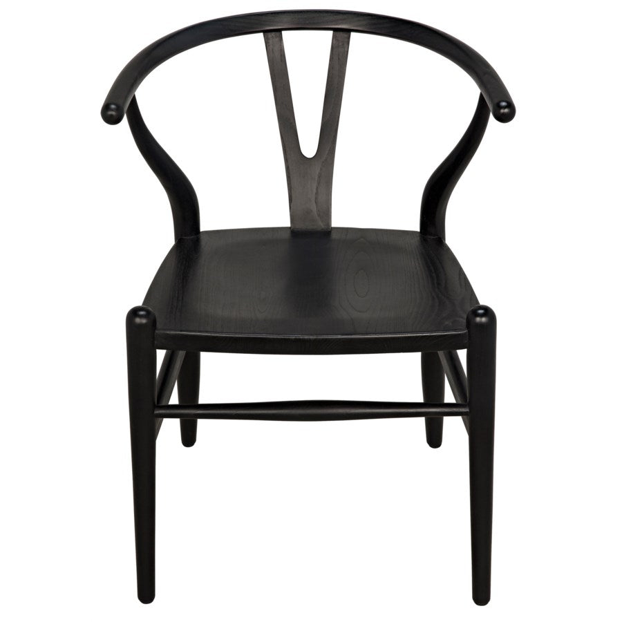 Zola Chair, Charcoal Black-Noir-NOIR-AE-13CHB-Dining Chairs-2-France and Son