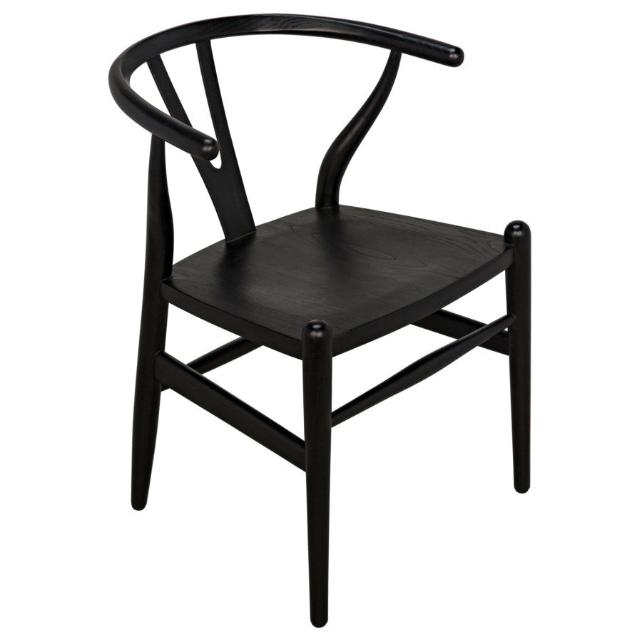 Zola Chair, Charcoal Black-Noir-NOIR-AE-13CHB-Dining Chairs-4-France and Son