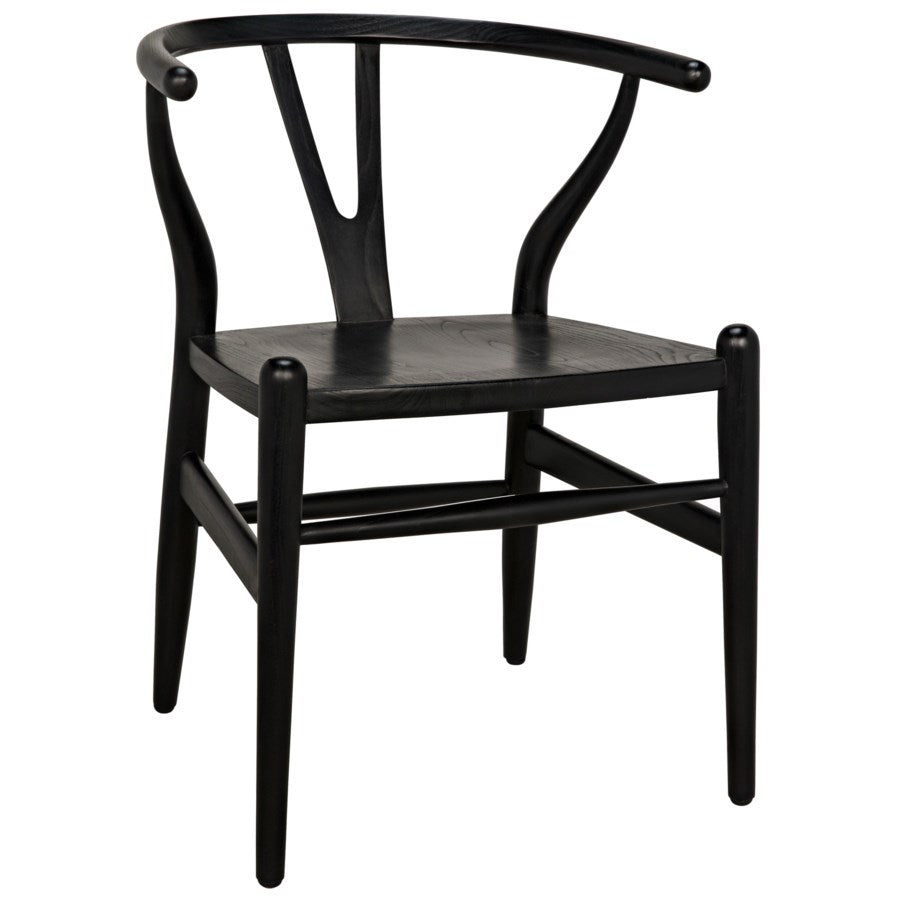 Zola Chair, Charcoal Black-Noir-NOIR-AE-13CHB-Dining Chairs-3-France and Son