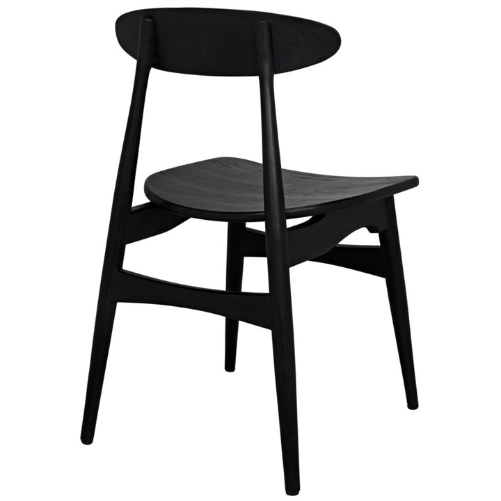 Surf Chair, Charcoal Black-Noir-NOIR-AE-15CHB-Dining Chairs-4-France and Son