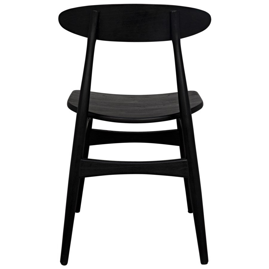 Surf Chair, Charcoal Black-Noir-NOIR-AE-15CHB-Dining Chairs-5-France and Son
