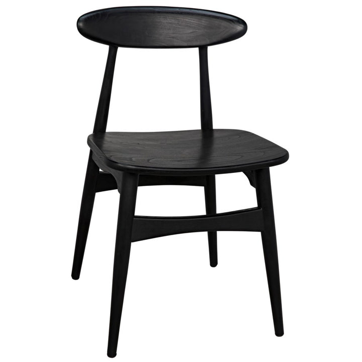 Surf Chair, Charcoal Black-Noir-NOIR-AE-15CHB-Dining Chairs-1-France and Son