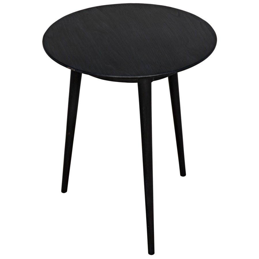 Tripod Side Table, Charcoal Black-Noir-NOIR-AE-19CHB-Side Tables-2-France and Son