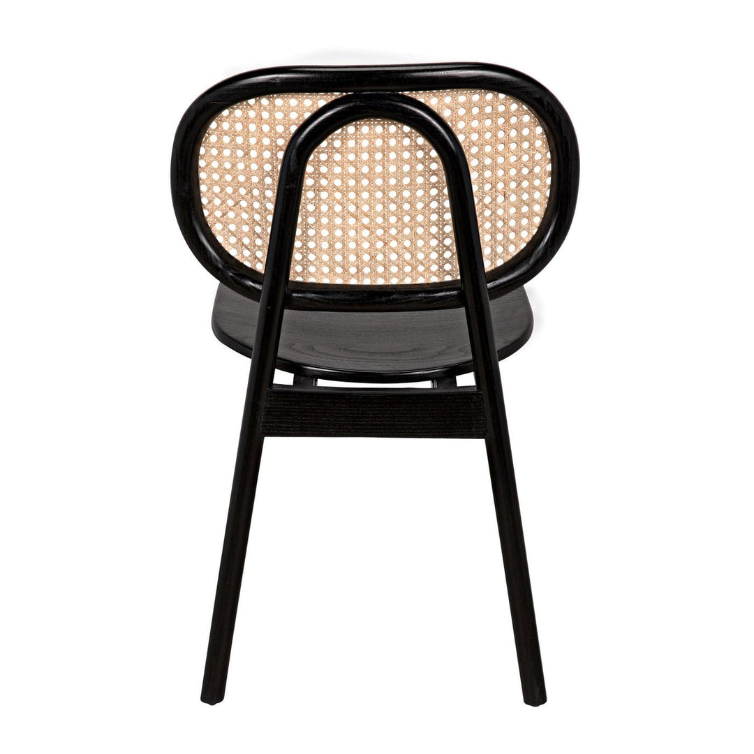 Brahms Chair - Charcoal Black with Caning-Noir-NOIR-AE-200CHB-Dining Chairs-4-France and Son