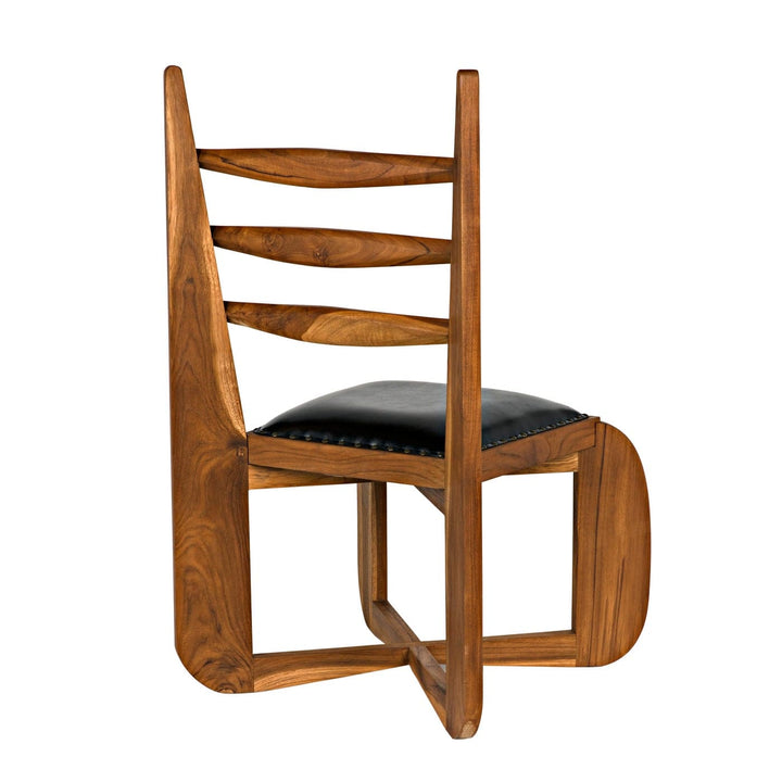 Titus Chair - Teak-Noir-NOIR-AE-214T-Dining Chairs-3-France and Son