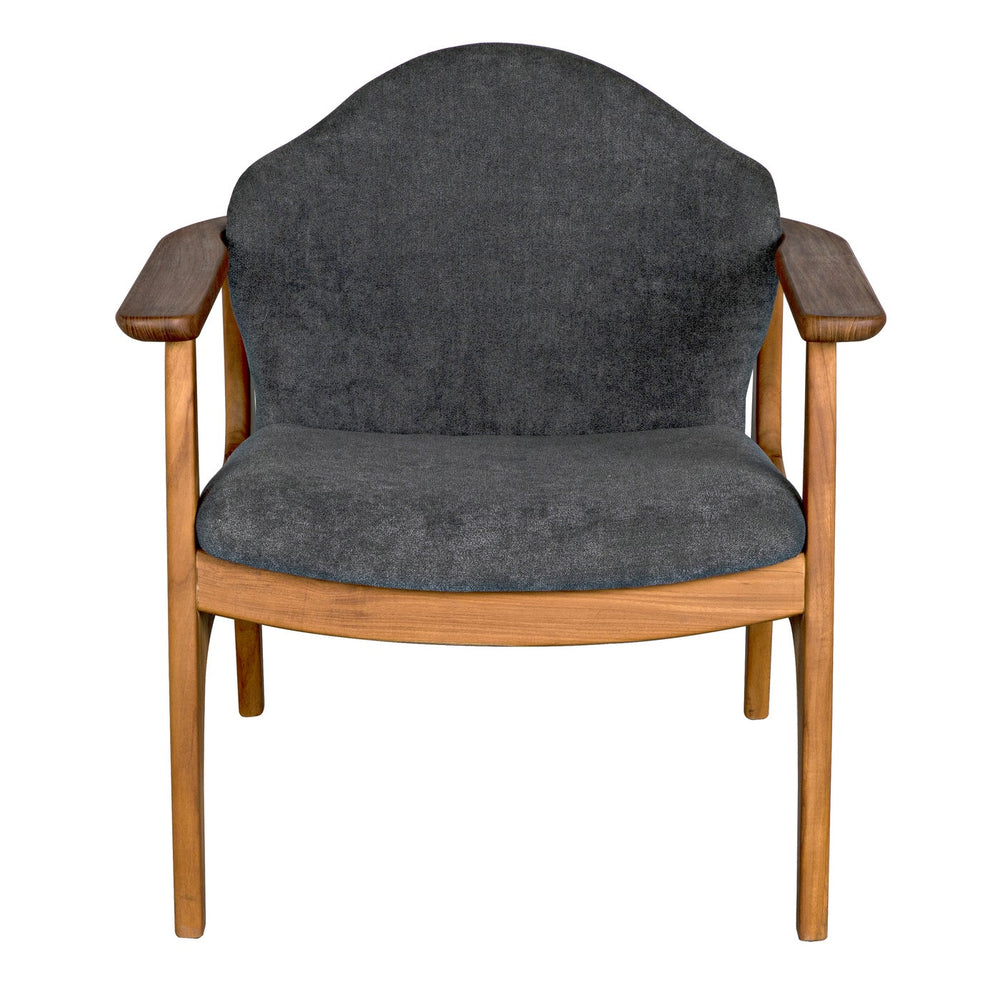 Vittorio Chair-Noir-NOIR-AE-231G-Lounge ChairsGrey Fabric-2-France and Son