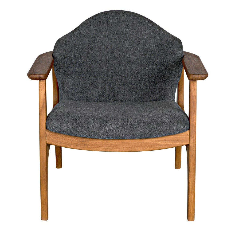 Vittorio Chair-Noir-NOIR-AE-231G-Lounge ChairsGrey Fabric-2-France and Son