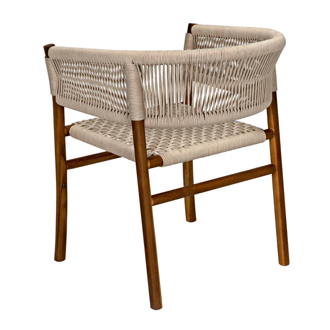 Conrad Chair, Teak with Woven Rope-Noir-NOIR-AE-237T-Lounge Chairs-3-France and Son