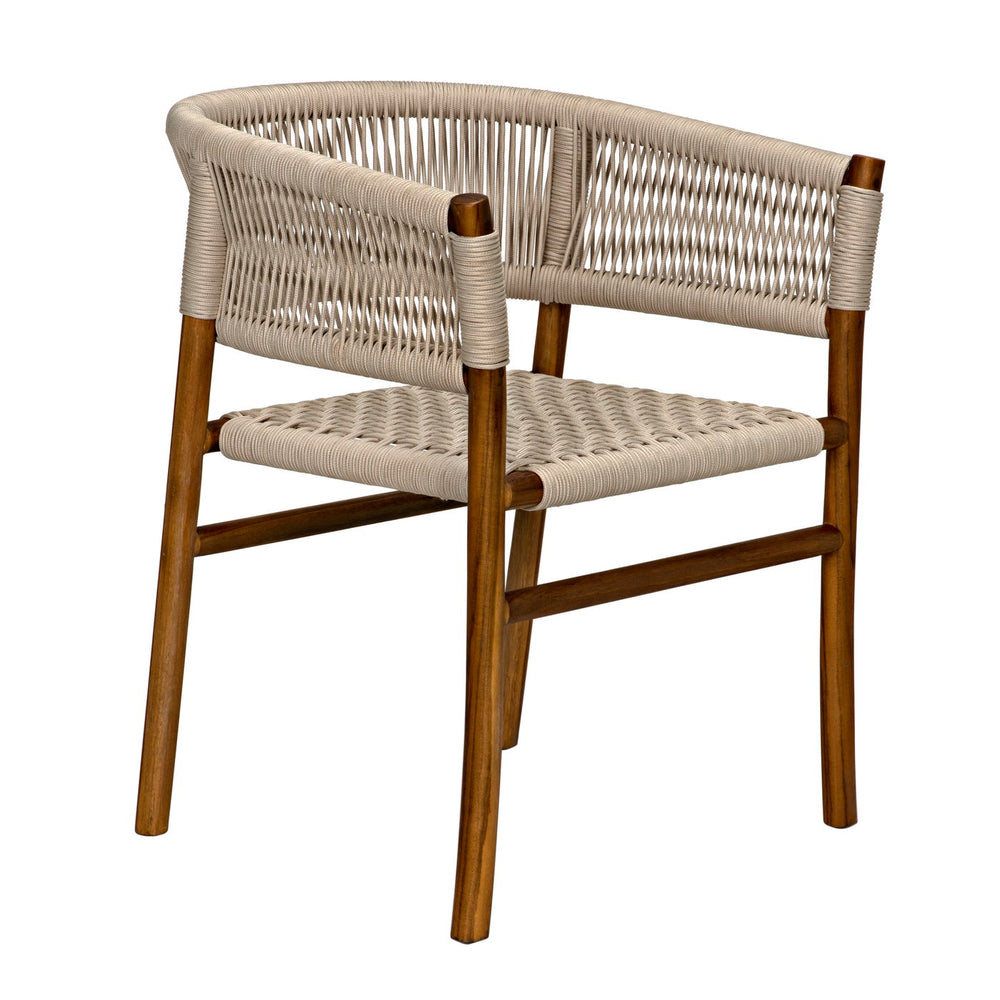 Conrad Chair, Teak with Woven Rope-Noir-NOIR-AE-237T-Lounge Chairs-2-France and Son
