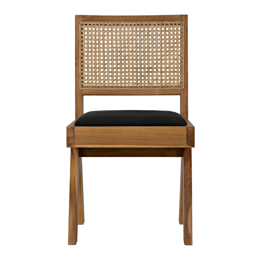 Contucius Chair, Teak-Noir-NOIR-AE-246T-Lounge Chairs-1-France and Son