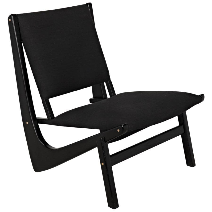 Boomerang Chair, Charcoal Black-Noir-NOIR-AE-40CHB-Lounge Chairs-4-France and Son