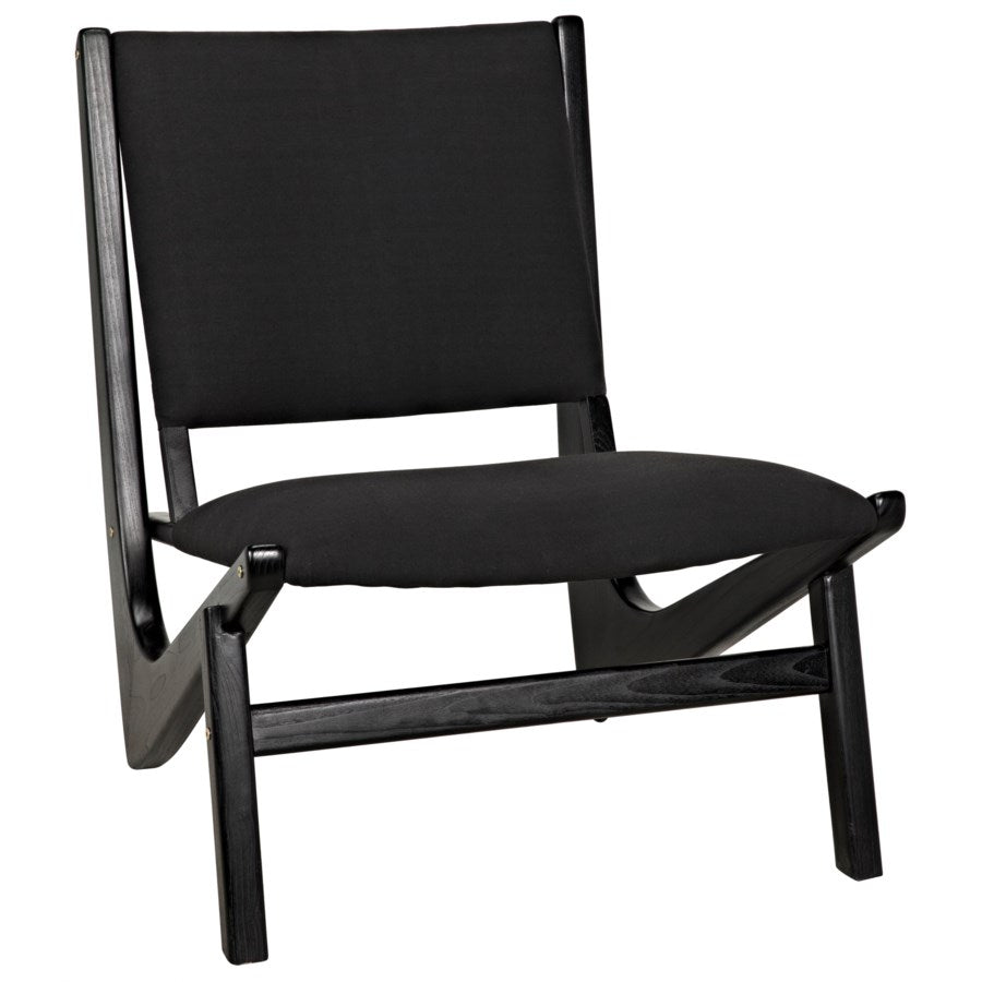 Boomerang Chair, Charcoal Black-Noir-NOIR-AE-40CHB-Lounge Chairs-1-France and Son