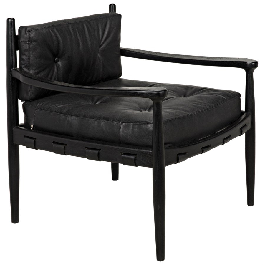 Fogel Lounge Chair-Noir-NOIR-AE-42CHB-Lounge Chairs-1-France and Son