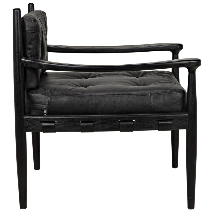 Fogel Lounge Chair-Noir-NOIR-AE-42CHB-Lounge Chairs-4-France and Son