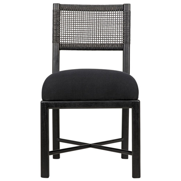 Lobos Chair, Charcoal Black-Noir-NOIR-AE-46CHB-Dining Chairs-2-France and Son
