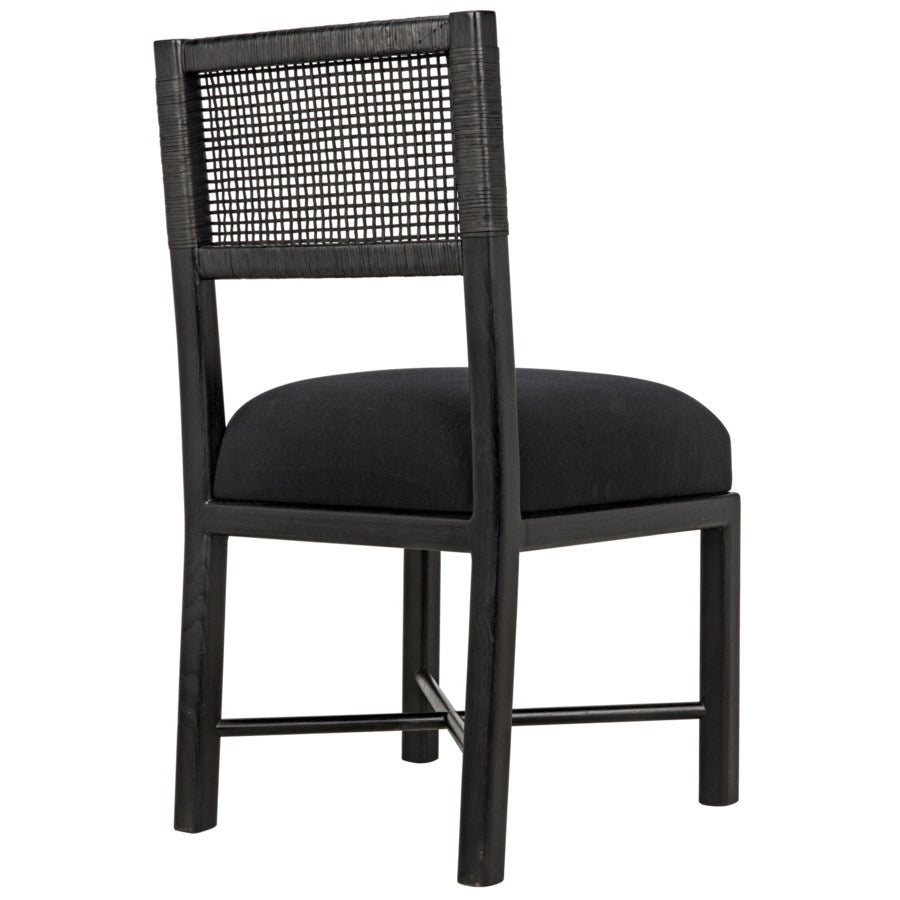 Lobos Chair, Charcoal Black-Noir-NOIR-AE-46CHB-Dining Chairs-5-France and Son
