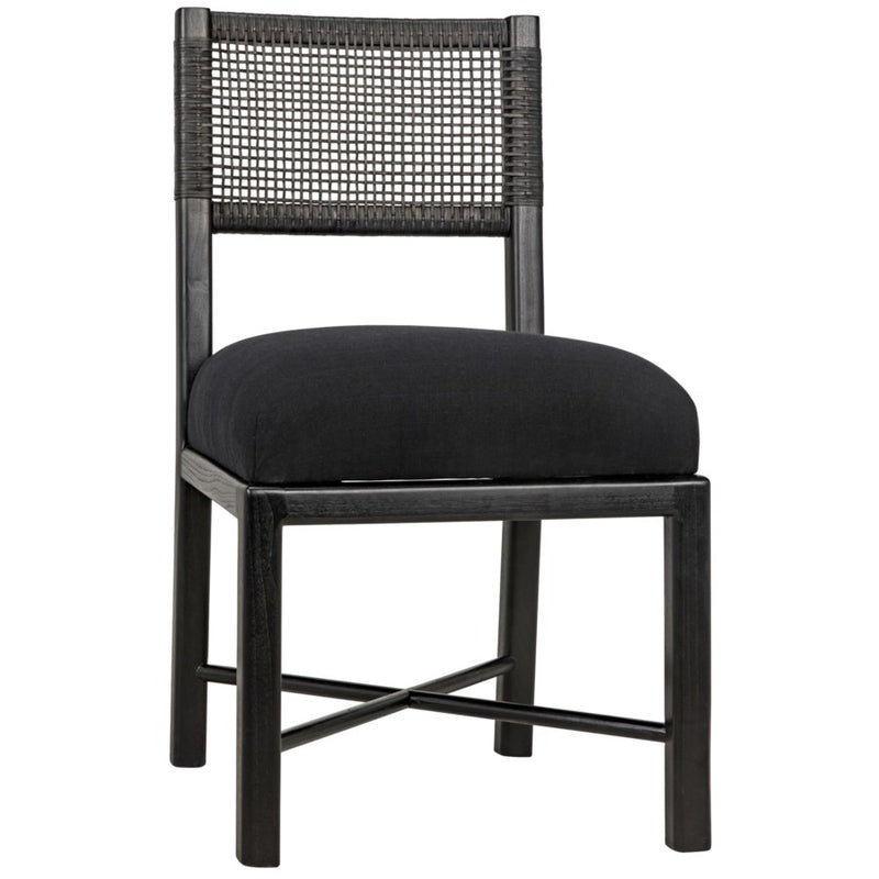 Lobos Chair, Charcoal Black-Noir-NOIR-AE-46CHB-Dining Chairs-3-France and Son