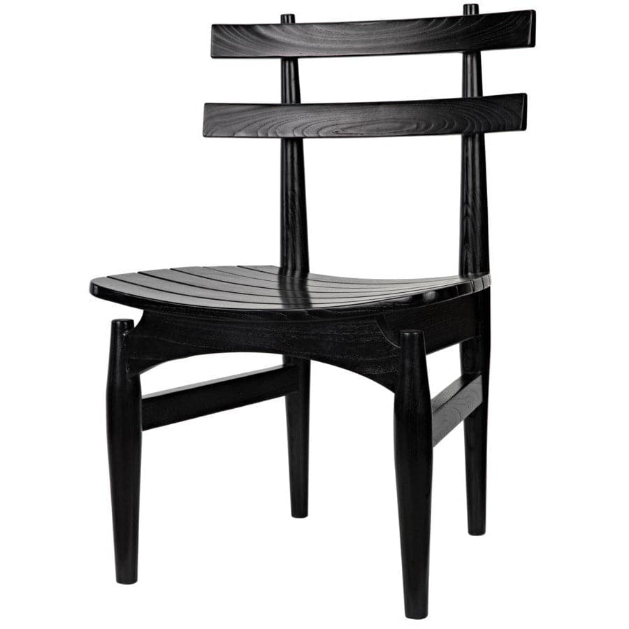Azumi Chair, Charcoal Black-Noir-NOIR-AE-73CHB-Dining Chairs-1-France and Son