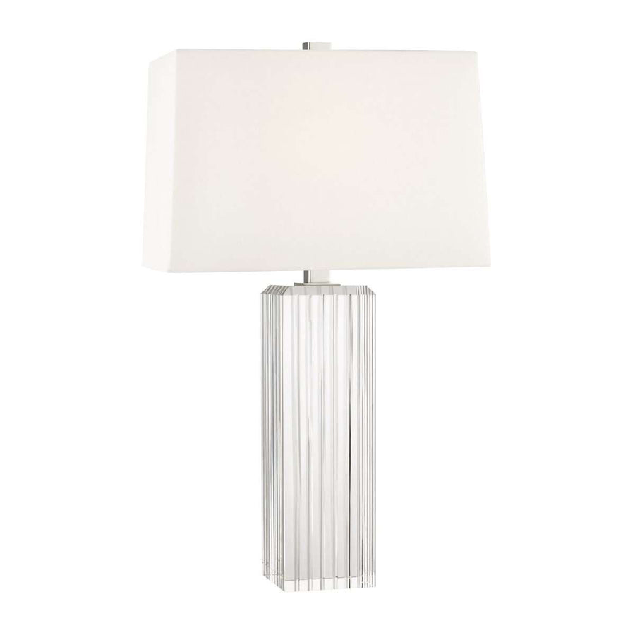 Hague 1 Light Large Table Lamp-Hudson Valley-HVL-L1058-PN-Table Lamps-1-France and Son