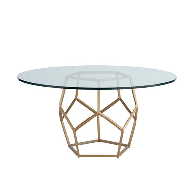 Love. Joy. Bliss. - Miranda Kerr Home Collection - Round Glass Top Dining Table-Universal Furniture-UNIV-956C657-Dining Tables-1-France and Son
