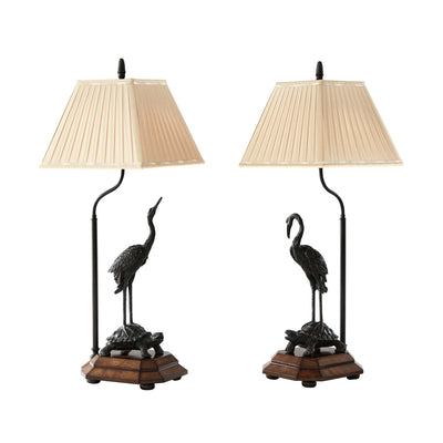 Meiji Cranes Table Lamp-Theodore Alexander-THEO-2021-633-Table Lamps-1-France and Son